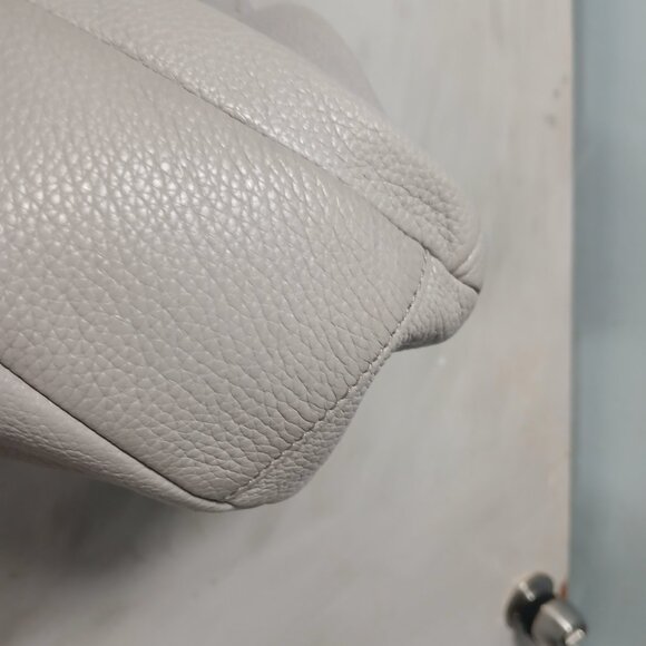Michael Kors Soft Gray Leather Hobo - Picture 7 of 12